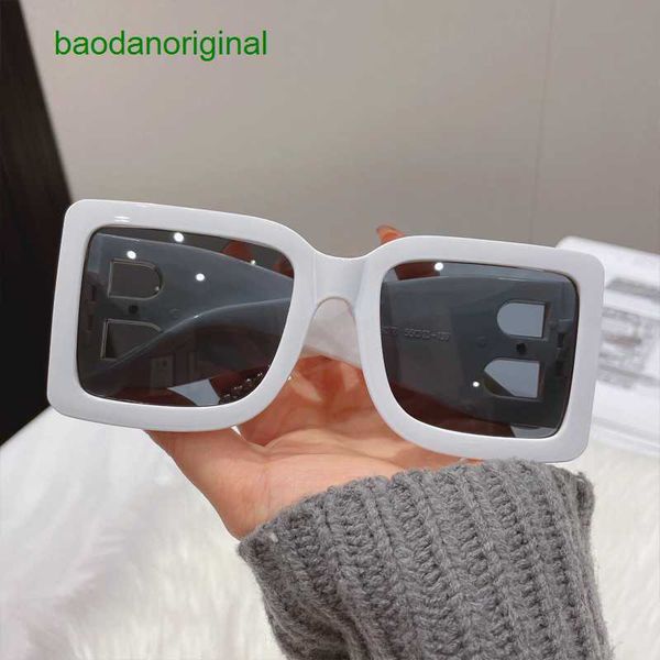 

burbrerys designer sunglasses women's sunglasses uv resistant round face large frame 2023 new slimming mesh red glasses 18078 jj2u, White;black