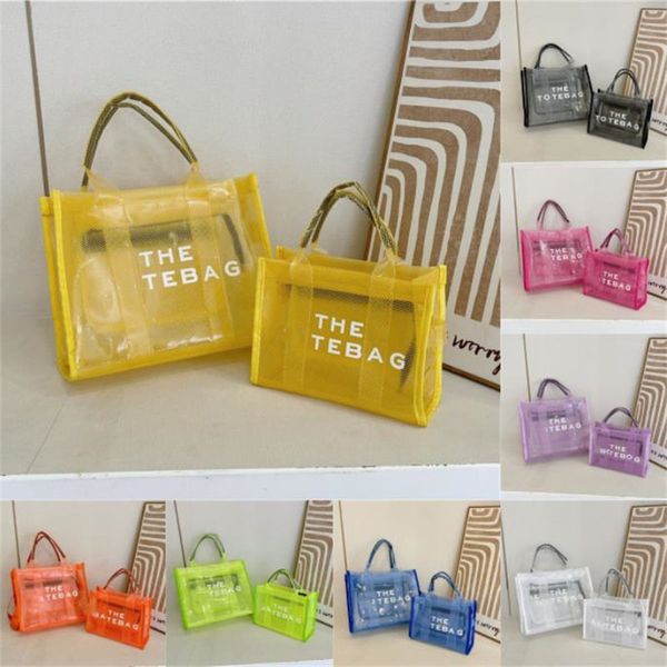 

handbags new fashion designer bag tote bag shoulder bag women's transparent large capacity tote bag pvc jelly handheld beach crossbody