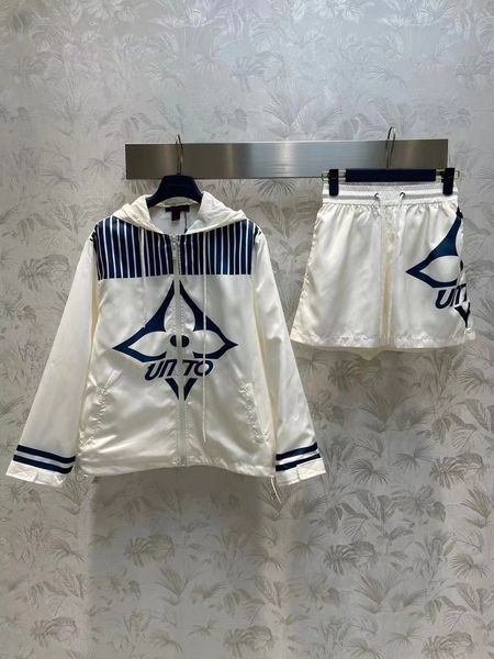 

women outerwear designer hooded sports jogging set printed black and white plaid zipper jacket fashion celebrity women's set, Tan;black