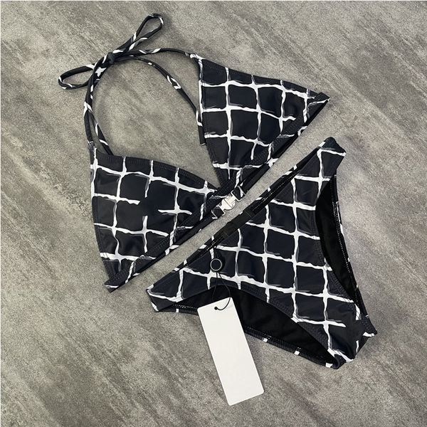 

2023 summer bikini geometric printed designer bikini famous designer selling bikini multicolors beach bathing suits wind swimwear luxury bra, White;black