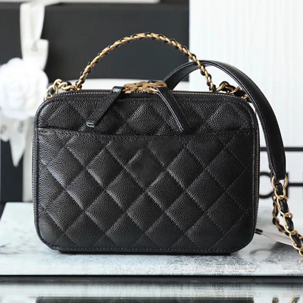 

10a medium cowhide cosmetic bag 19cm fashion crossbody bags woman designer bagss luxury shoulder handbag lady chain bag purse with box c046