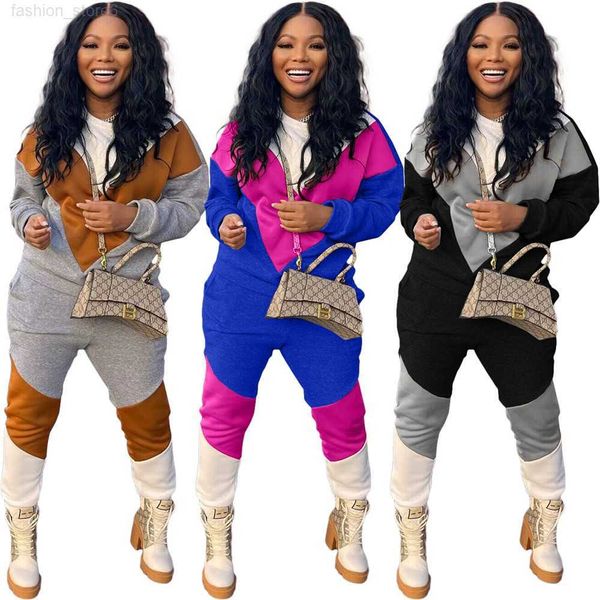 

fall winter sweatsuits women outfits fitness tracksuits long sleeve pullover hoodie pants two piece set matching jogger suits autumn clothes, Gray