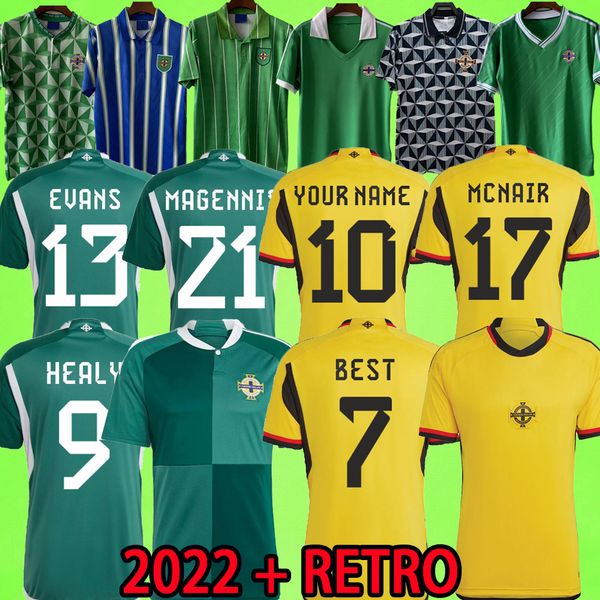 

2022 northern ireland soccer jerseys men set kids kit uniform 2023 divas charles evans 22 23 football shirt t charles ballard brown 1979 198, Black;yellow