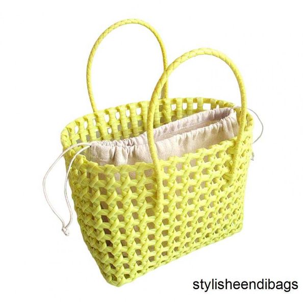 

stylisheendibags shoulder bags straw beach bag hollow square large capacity portable shopping basket storage supplies