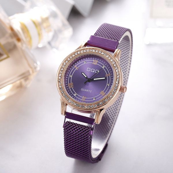 

business lady wristwatch quartz watches casual sports aaa luxury women's watches diamond rose gold ladies wristwatches magnetic bracele, Slivery;brown