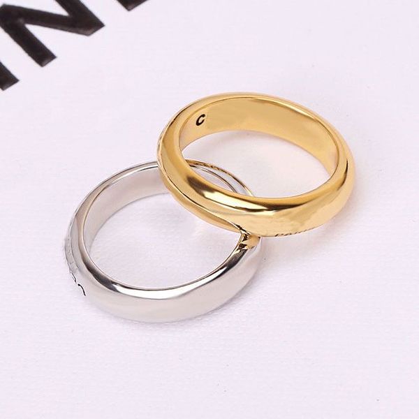 

designer stainless steel band rings fashion jewelry men's casual vintage ring ladies gift, Silver
