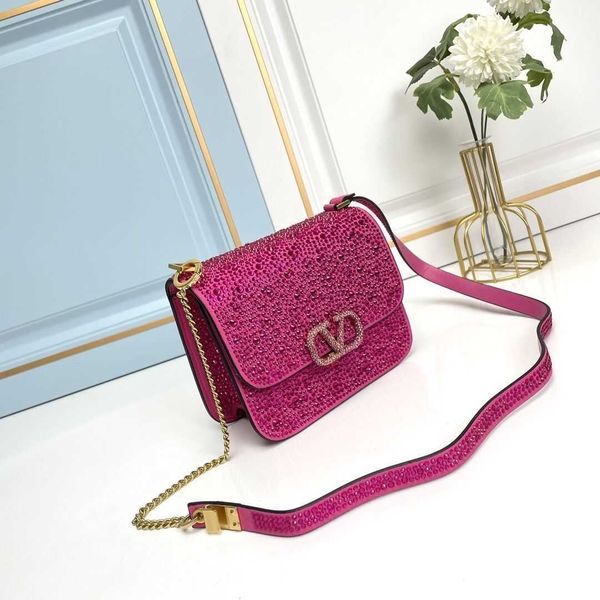 

bags luxurys handbag style diamond designer women embedding bling women's shoulder crossbody crystal chain w1df