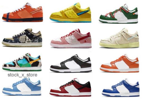 

2023 authentic dunks kentucky shoes chunky concepts orange lobster syracuse black white panda chicago halloween university blue unc men