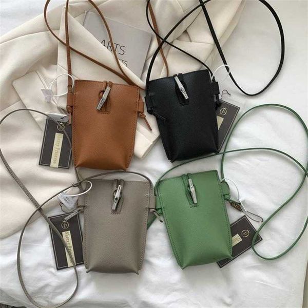 

bamboo joint bag french genuine leather mobile phone litchi pattern cowhide crossbody single 2023 shoulder, Red;black