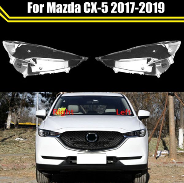 

for mazda cx-5 2017-2019 replacement lamp shell headlight cover glass lampshade cover transparent shade car headlight lens