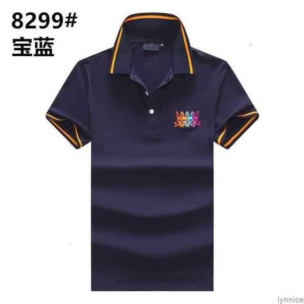 

psycho bunny skull rabbit casual paul shirt 2023 summer thin cotton short sleeve polo men's youth t-shirt sdxu, White;black
