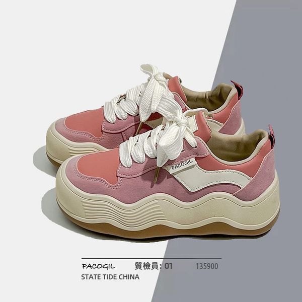 

2023designerplatformsneakerswomenrunningsportsshoeswomanwalkingchunkysneakersflatscasualsliponvulcanizedshoes, Black