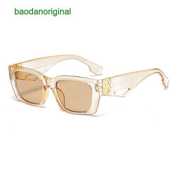 

burbrerys designer sunglasses 2023 new personalized sunglasses letter b accessories square small frame hollow l9ud, White;black