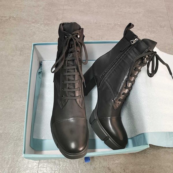 

plaque designer ankle boots women high heels 9.5cm platform shoes genuine leather black lace up chunky rubber shoes with box no256