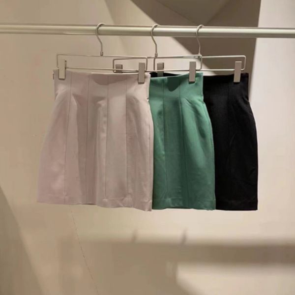 

skirts kuzuwata early spring high waist skirts japanese slim fit wrapped hip culotte solid color split all-matched jupe 230506, Black