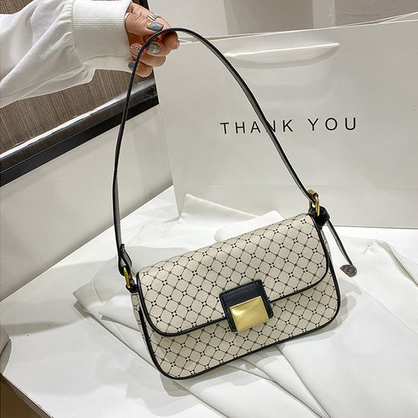 

evening bags small print strap shoulder for women 2023 elegant lady armpit female solid color handbags travel crossbody hand 230505
