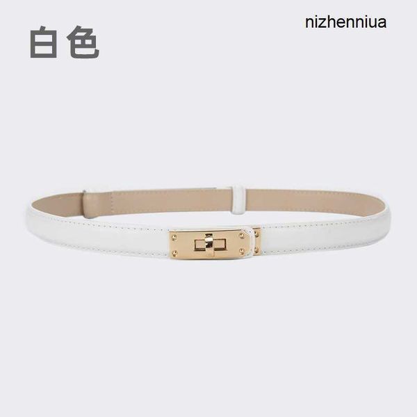 

hermm luxury belt versatile women belt h family simple matching dre wait decoration buckle ghol, Silver