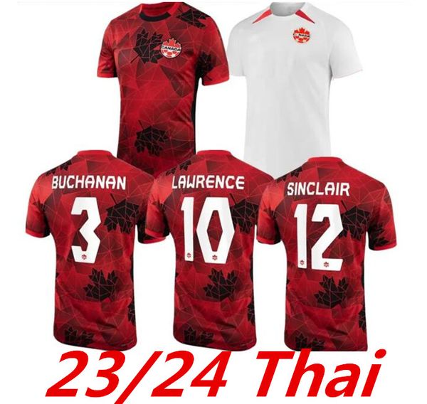 

canada soccer jerseys men kids kit women uniforms national team davies j.david 23 24 ugbo larin cavallini millar eustaquio 2024 football shi, Black;yellow