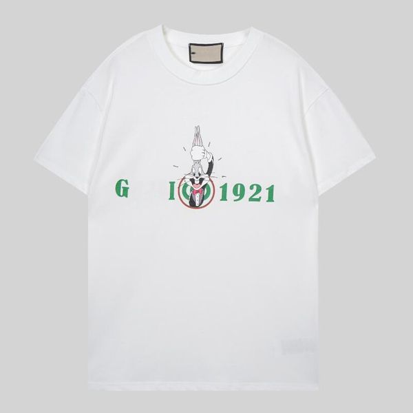 

men's t-shirts 2023g summer new pure cotton printing men's short sleeve designer brand men's round neck t-shirt, White;black