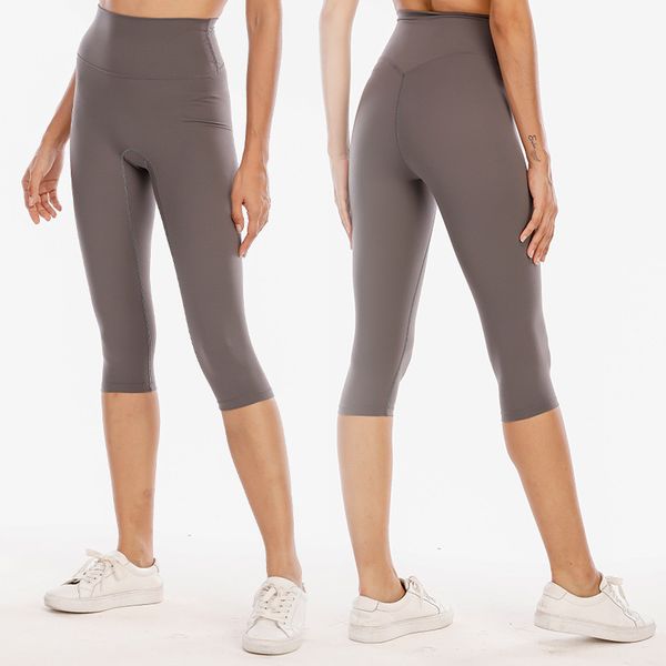 

naked feeling women's workout capris leggings 21 inches - gym compression tummy control yoga capri pants