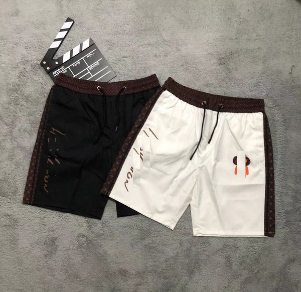 

summer mens shorts mix brands designers fashion board short gym mesh sportswear quick drying swimwear printing man s clothing swim beach pan, White;black