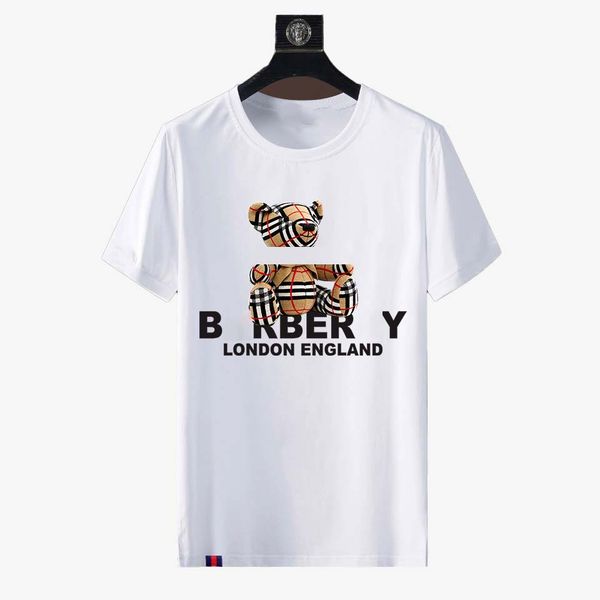 

new bur 2023 luxury designer t-shirt brand t-shirt clothing printed short sleeve spring/summer tide t-shirt for men and women, White;black