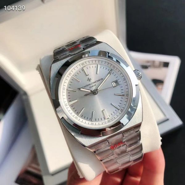 

with original box mens watch luxury automatic movement watches white size 41mm 904l stainless steel strap waterproof sapphire orologio 2023, Slivery;brown