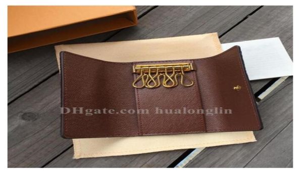 

whole quality woman keys holder bags wallets original box case buckle chains women men classic fashion girls ladies1106877, Red;blue