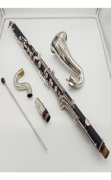 

buffet bass clarinet professional bb clarinet drop b tuning black tube clarinet silvering keys klarnet brand musical instrument1474254