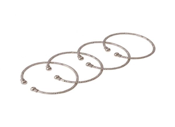 

india brass 4pcs openable bangle bracelet arab ethiopian bangle gold color dubai africa jewelry gift8739667, White