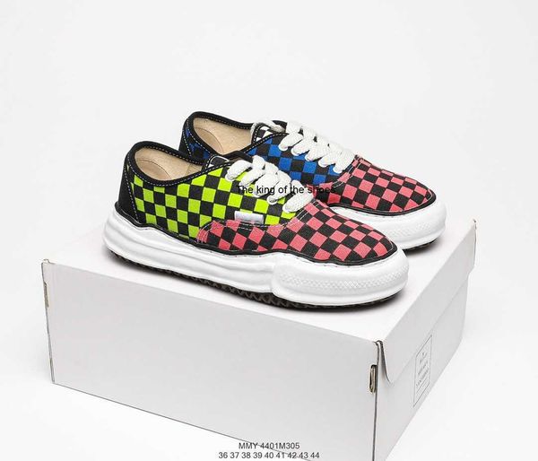 

authentic mmy maison mihara yasuhiro dissolved shoes 2023ss shawn yue vintage men's and women's thick soled canvas shoes, Black