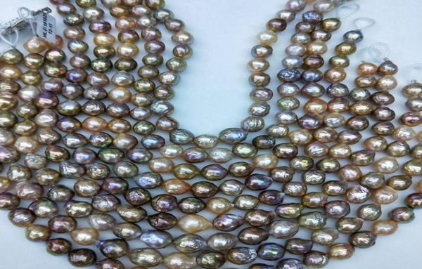 

metallic luster multicolor baroque edison pearl strands ripple pearls popular stylessell per strand6873841, White