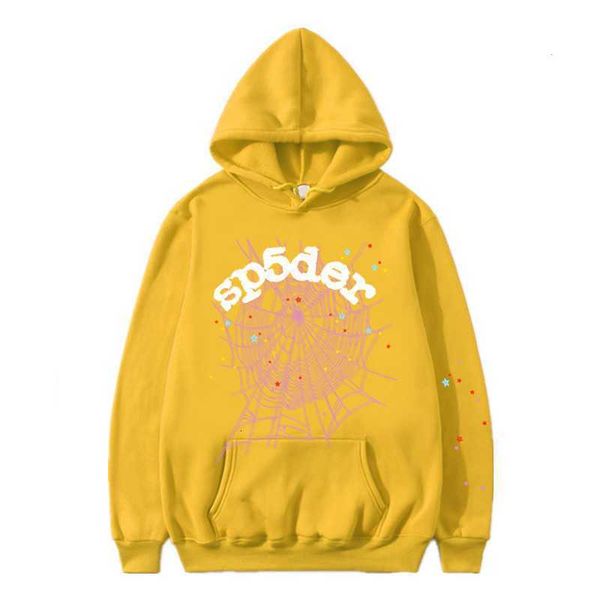 

pink sp5der hoodie tracksuit young thug sweatpants brown pullover 555555 angel man orange spider web sweatshirt, Black