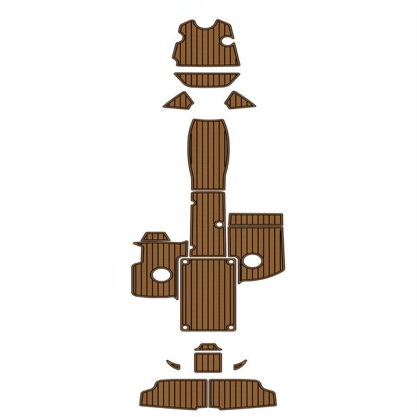 

quality 2015 yamaha 242 swim platform cockpit pad boat eva foam faux teak deck floor mat