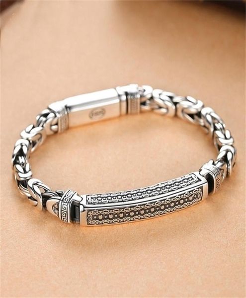 

bangle retrosen silver jewelry men039s bracelet pattern retro hipster key pattern buckle gift accessory 2210122620878, Black