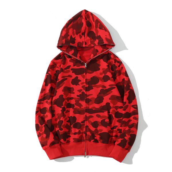

crafted mens designer hoodies stylist shark hoodie men women full zip harajuku hoodie jacket color grid sweatshirt fashion tiger printed cam, Black