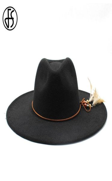

wide brim hats fs british style winter 95cm hat solid big wool black fedoras cap men women panama jazz sombreros de hombre4447028, Blue;gray