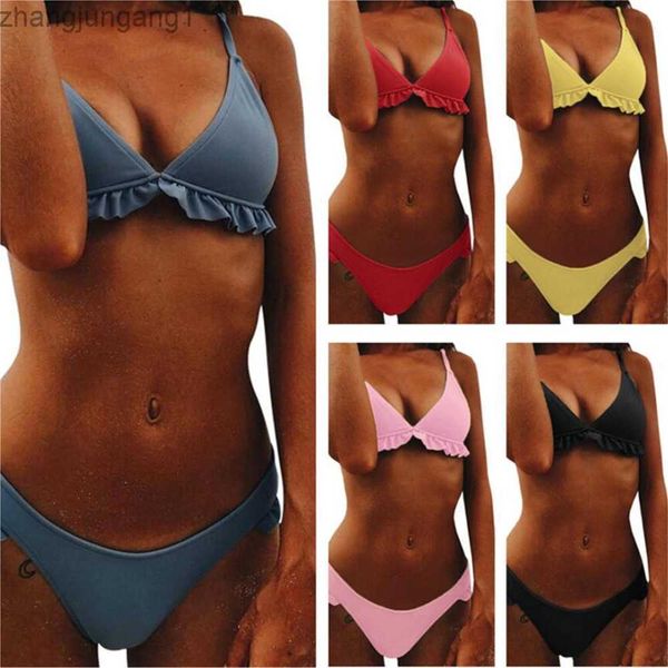 

designer fashion new bikini lace swimwear women's solid color set split swimwear bikini t shirt, White;black