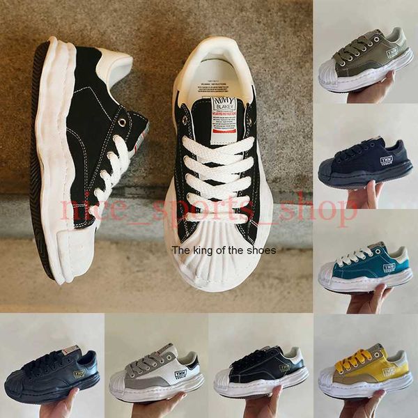 

maison mihara yasuhiro mmy shoes og sole toe mens running shoes sneakers sport womens casual signature leather shoe designers low cut canvas, Black