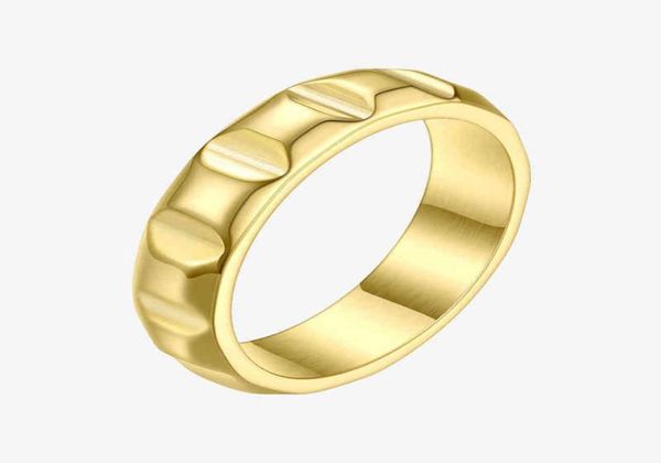 

couple rings enfashion punk pyramid ring gold color stainless steel lady finger for women minimalist fashion jewelry drop 6363946, Silver