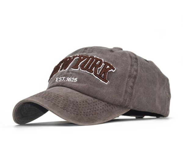 

the latest summer female baseball hat washed cotton embroidered new york shade hats korean male cap5286676, Blue;gray