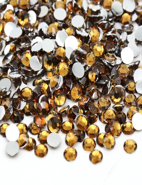 

xulin flat back resin cabochon strass rhinestone whole smoked z color 2mm6mm for garment decoration4694413, Black