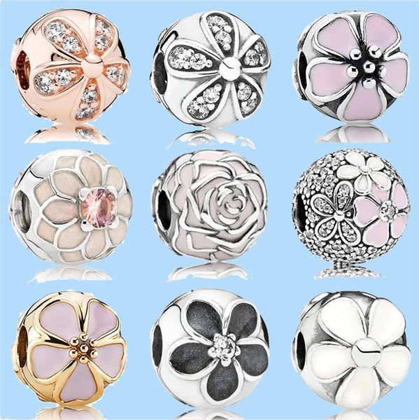 

925 silver beads charms fit pandora charm safety diy bracelet lady beads, Black