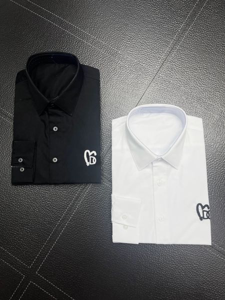 

embroidery men's dress shirt slim fit flex collar stretch pint brand clothing men long sleeve dress shirts hip hop style quality cotton, White;black