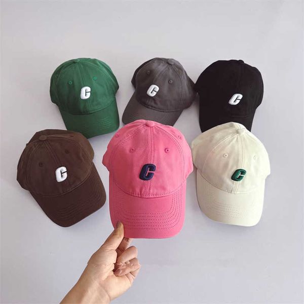 

ball caps soft children baseball cap 2023 simple embroidery cletter cap fashionable style versatile sunshade hat 4953cm j230504, Blue;gray
