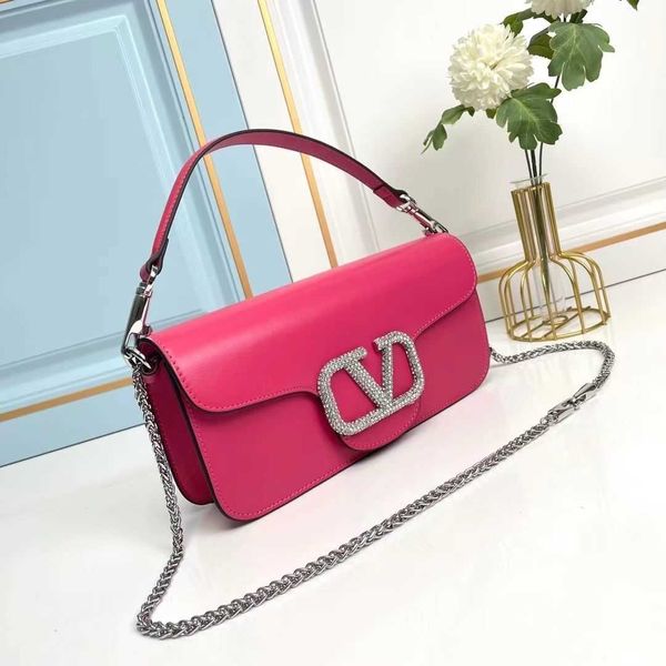 

luxurys diamond bags handbag v designer valentions women buckle mini handheld cowhide shoulder crossbody women's chain le1d