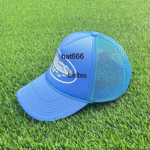 

latest color trucker hat ship printed balencigas ball caps sunscreen hats fashion hip hop hat, Blue;gray