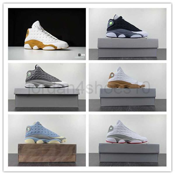 

shoes basketball 13 13s wheat wolf grey black flint solefly new version reproduced in 2023 2.5