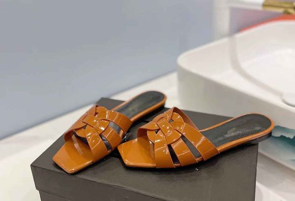 

designer fashion brands tribute women's slippers leather slides sandal nu pieds 05 outdoor lady beach sandals casual slippers ladies co, Black