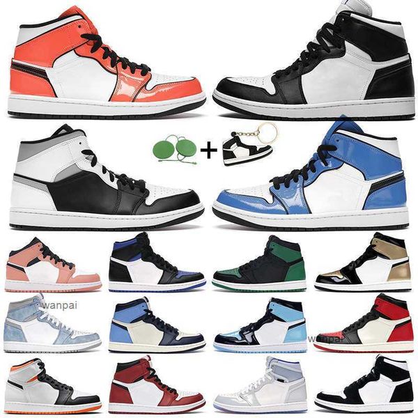 

men women basketball shoes 1s high og 1 electro orange shadow 2.0 hyper royal chicago light banned signal blue mens trainers sports sneakers